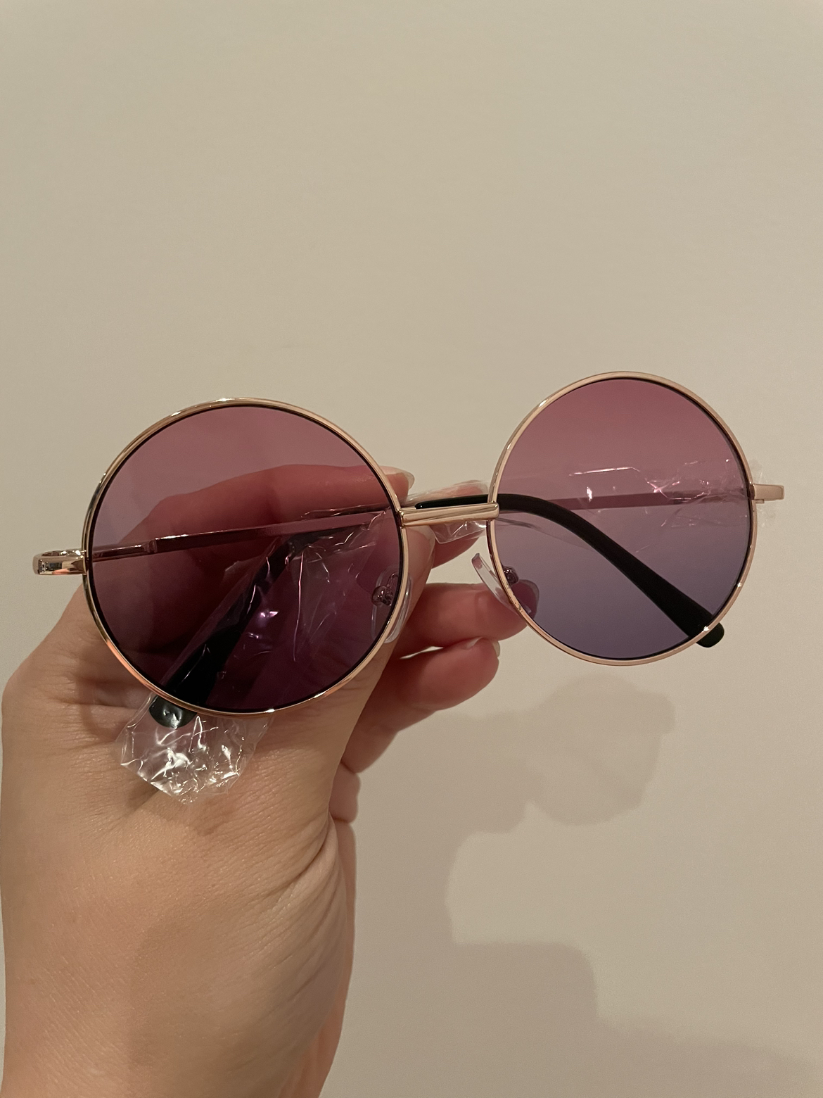 Ombré Retro Round Sunglasses