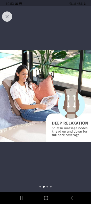 HoMedics Shiatsu Massage Cushion Sale with Heat - photo 2