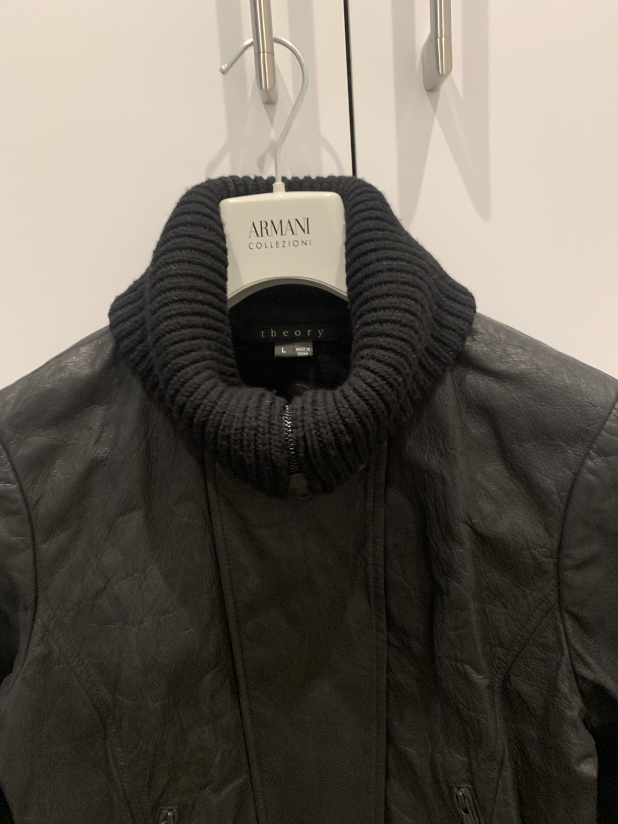 Theory leather jacket - photo 3
