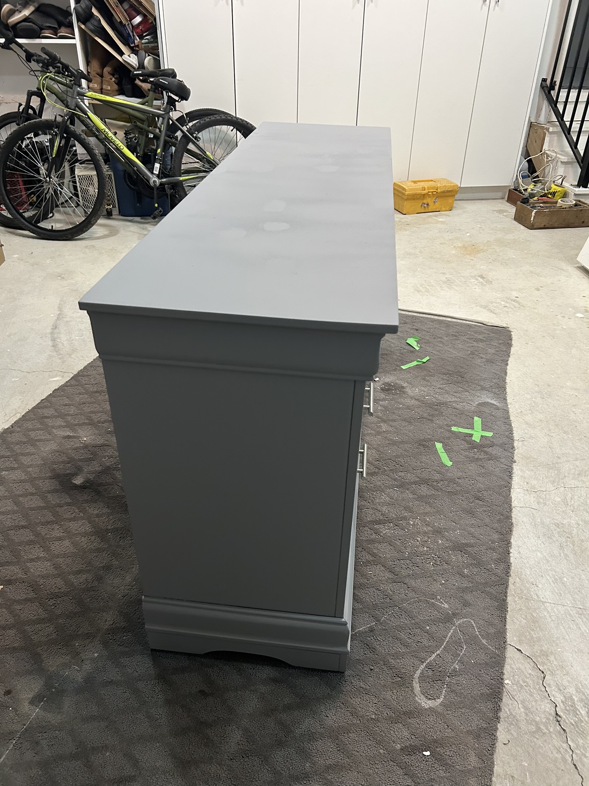 6 drawer storage dresser - matte gray - photo 2