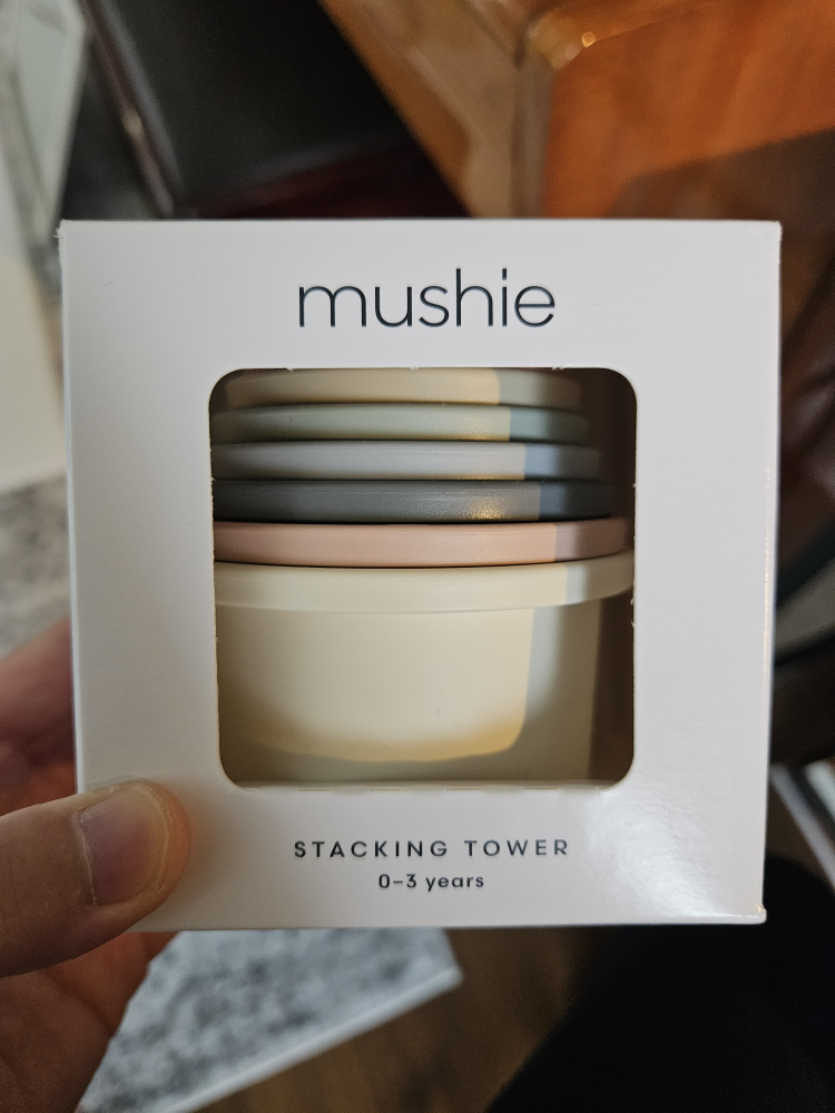 BNIB Mushie Stacking Tower