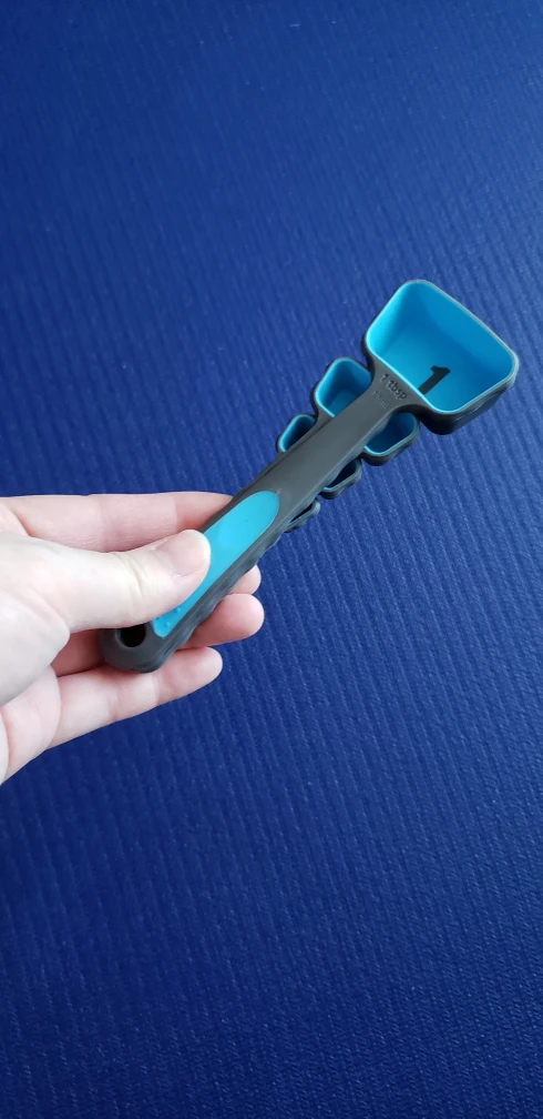 Collapsible slicone measuring cup & spoon set image indicator(5)