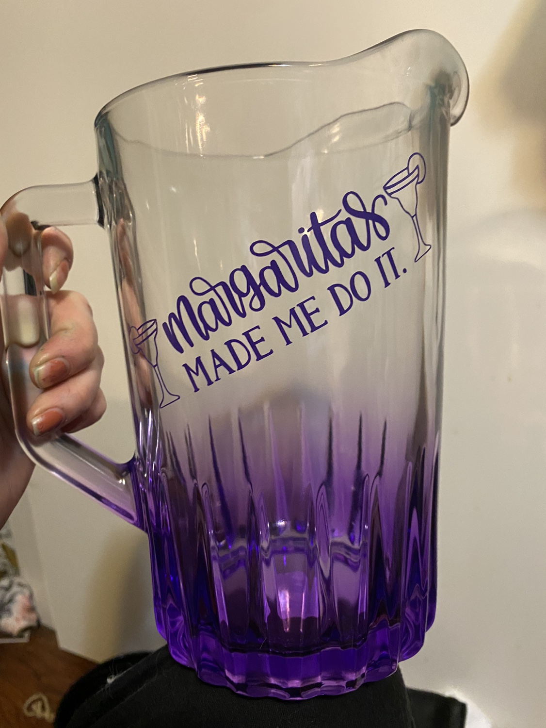 Margs made me do it pitcher