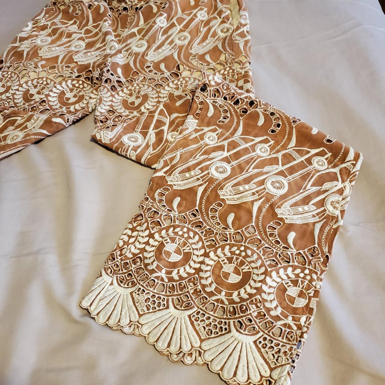 vintage BMW lace pants, size small