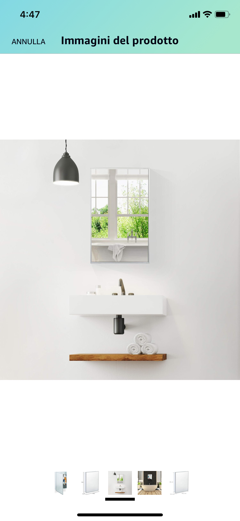 Cabinet medicine mirror