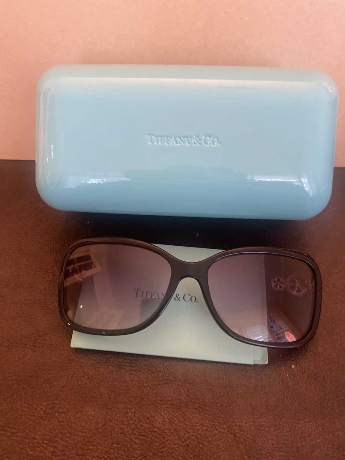 Tiffany sunglasses 4052-B and case with cards - photo 2