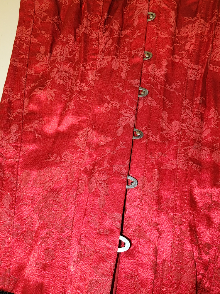 🎃 Red Satin Corset 🎠🎪 image indicator(2)