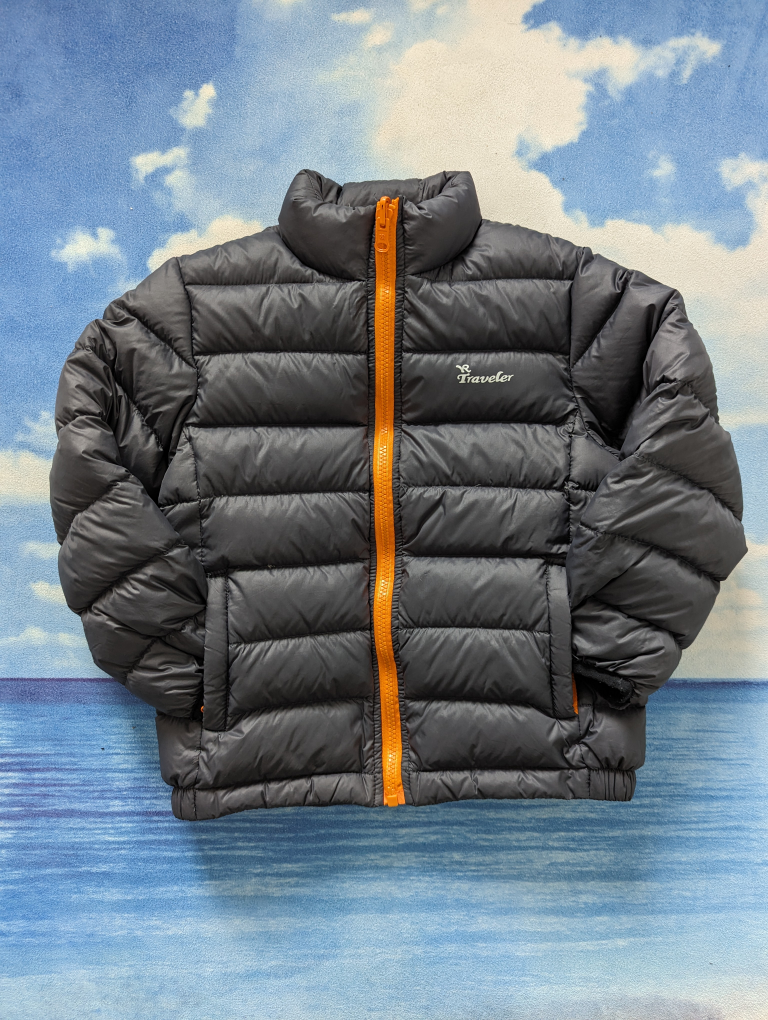 Boys size S (5-6Y) puffer jacket in dark grey - photo 2