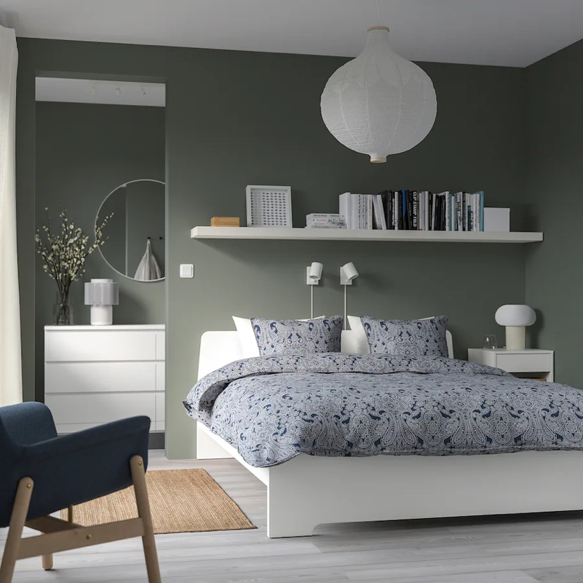 IKEA white bed frame (Queen) - photo 3