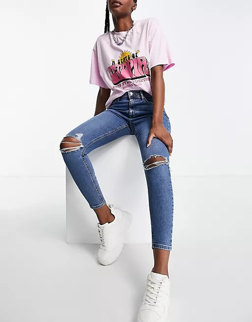 🦃 Topshop jeans (blue and black) thumbnail