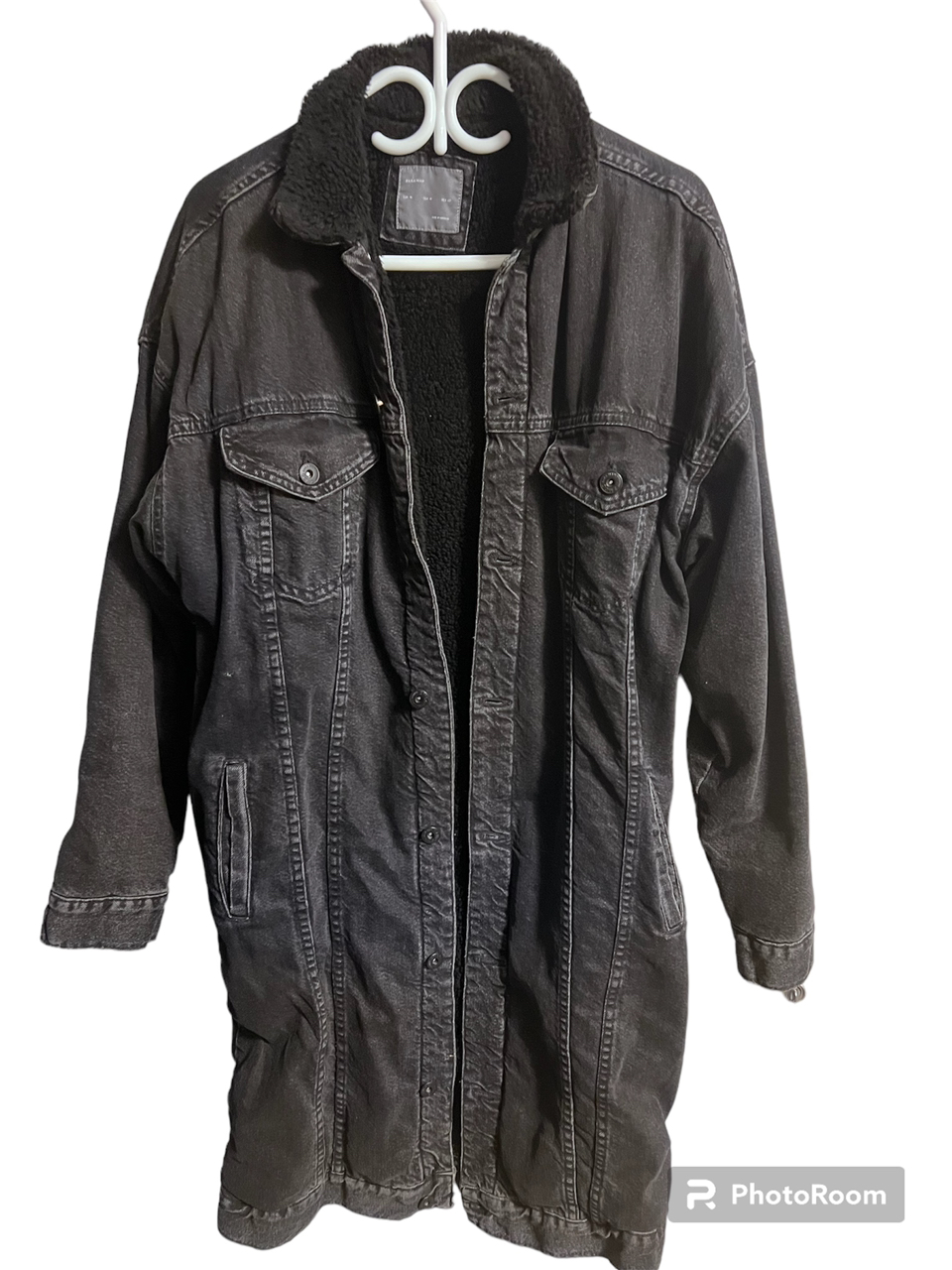 Zara for Men Black Denim Fall Jacket image indicator(2)