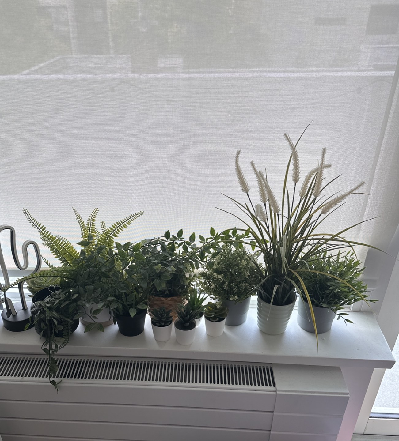 Ikea fake plants and pots
