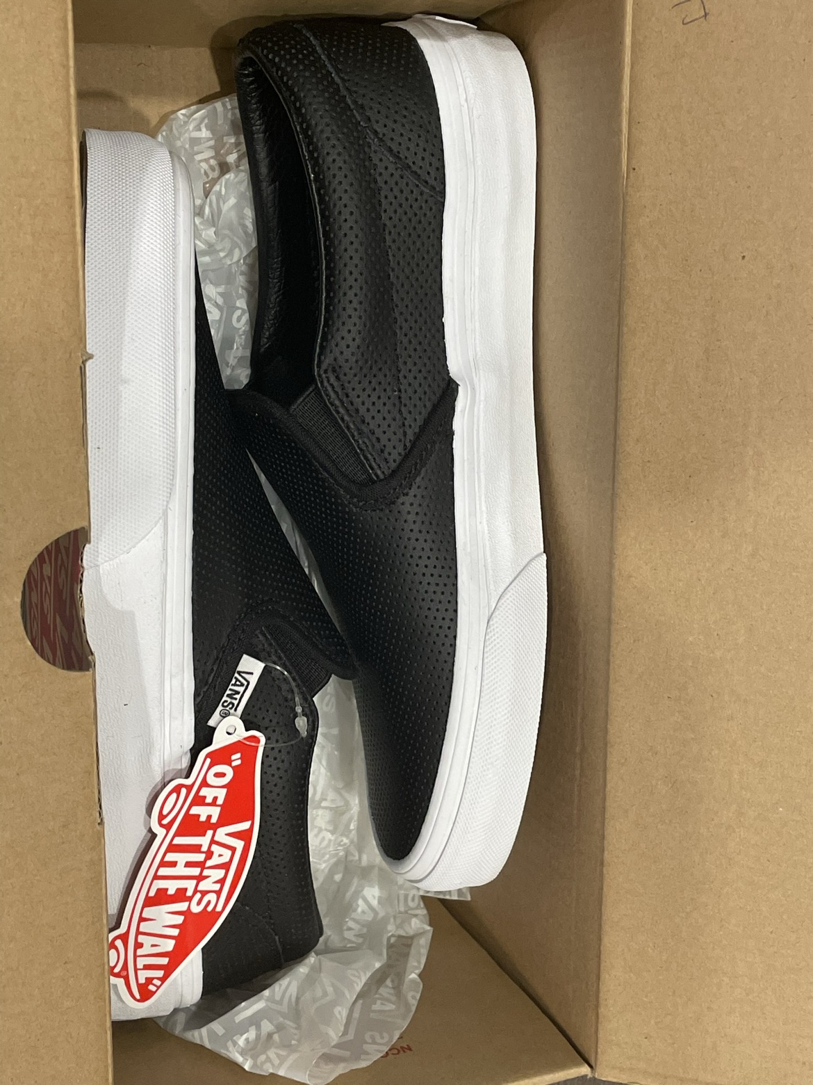 Perf leather slip-on vans thumbnail
