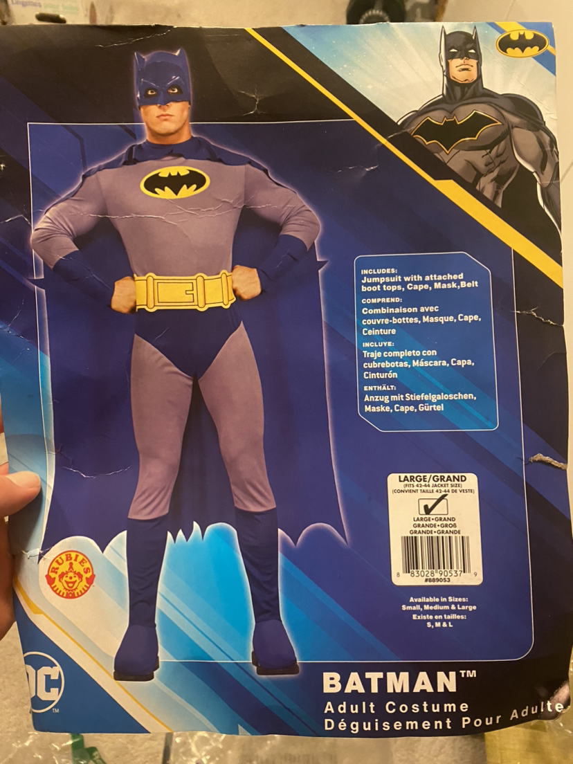 Adult Batman costume