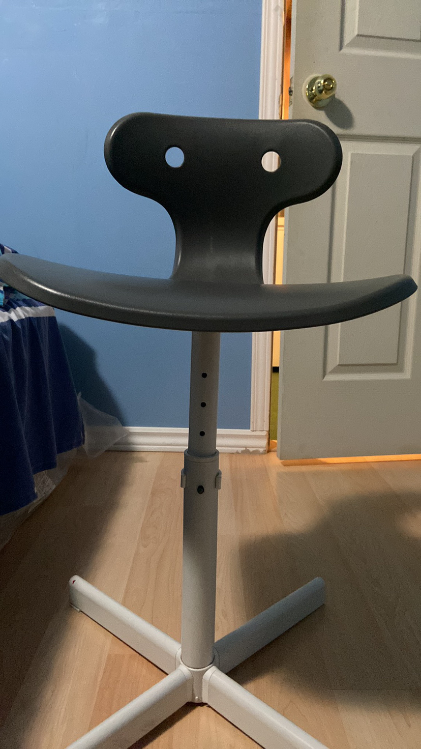 A fun and sturdy yellow kids chair from IKEA. image indicator(2)