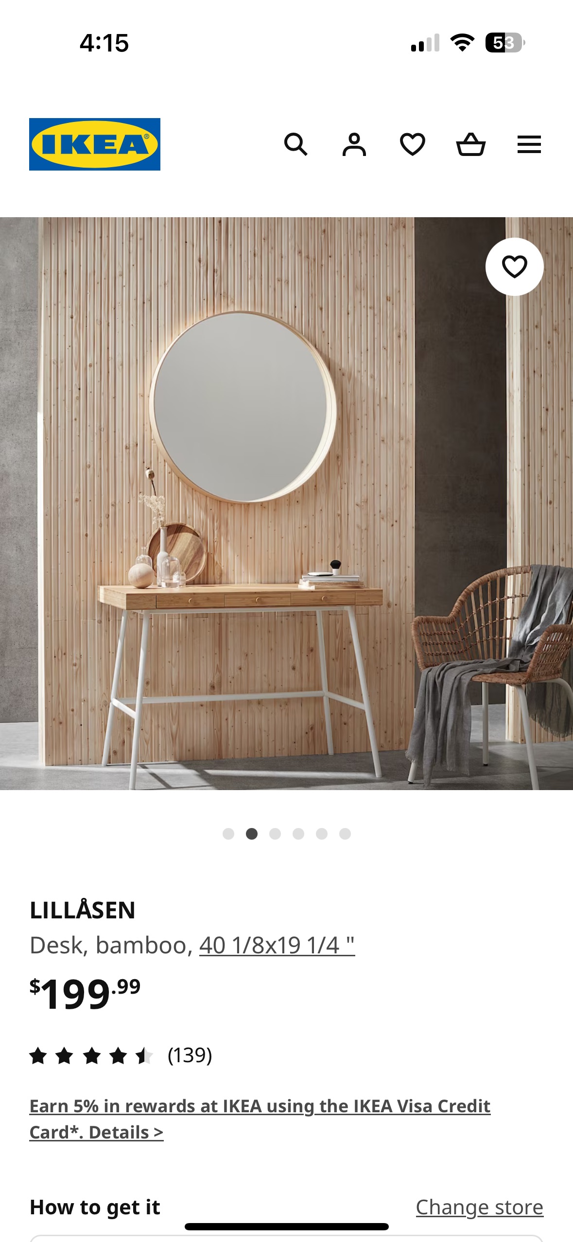 Ikea Lillasen Compact Desk $50 - photo 3