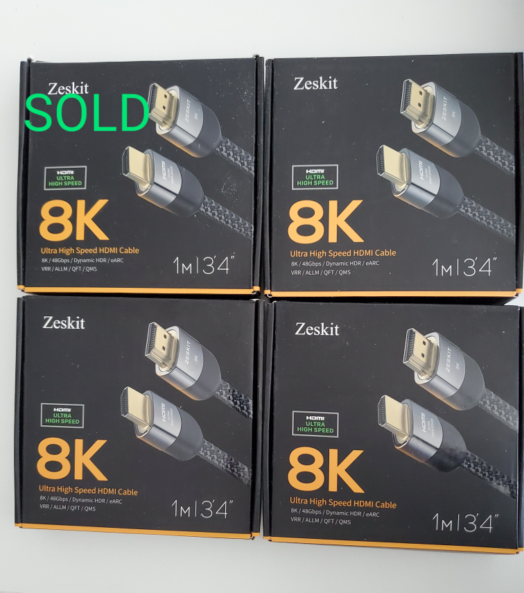 Zeskit Maya 8K Ultra High Speed HDMI Cable (brand new)