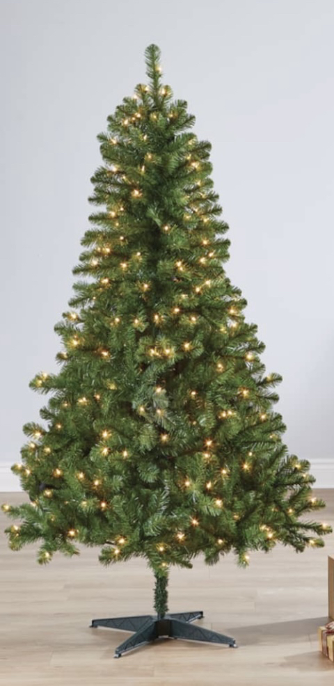 Unopened Christmas tree 2 meter with lights