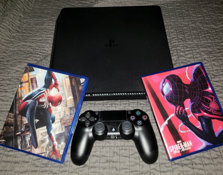 PlayStation 4 Slim Model 1TB + Spider-man Games