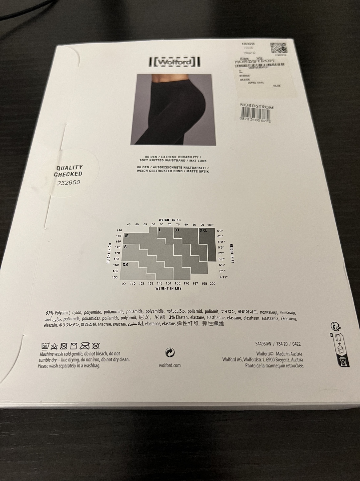Wolford Mat Opaque 80 tights image indicator(2)