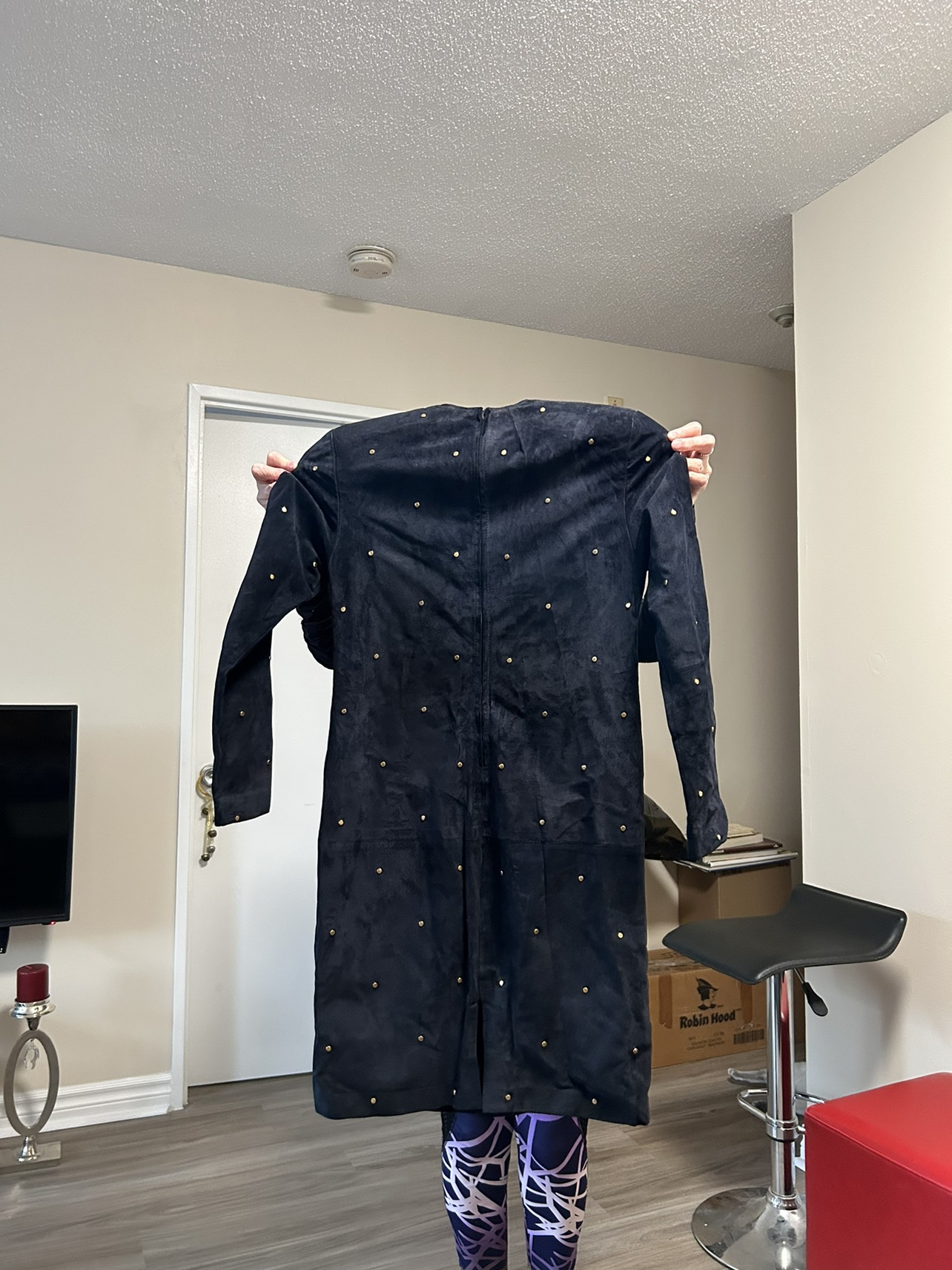 Danier 2 piece set suede jacket with dress - photo 3