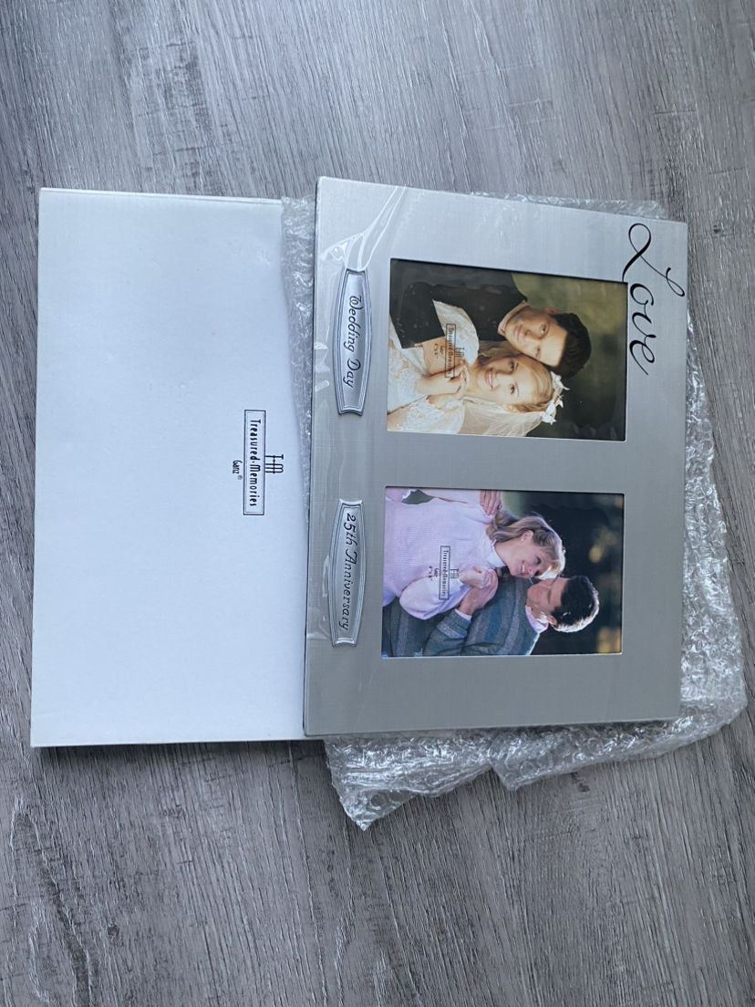 25th wedding anniversary photo frame