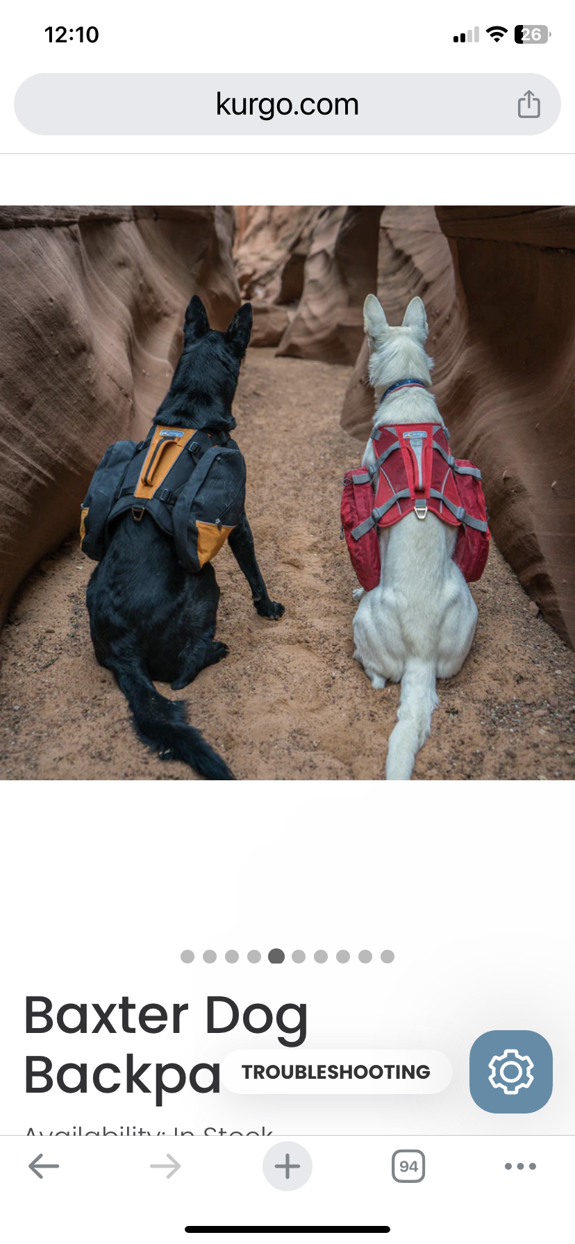Kurgi Big Baxter dog backpack🦃 thumbnail