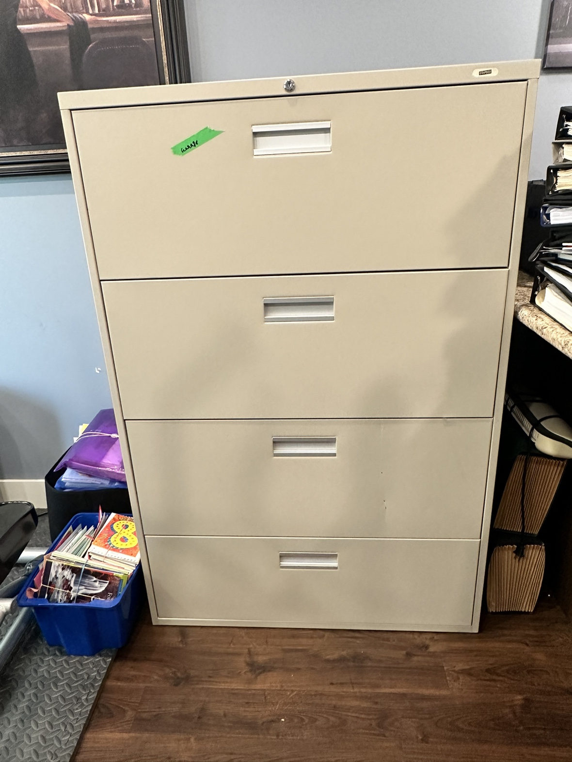 Office Unilateral Staples filling cabinet