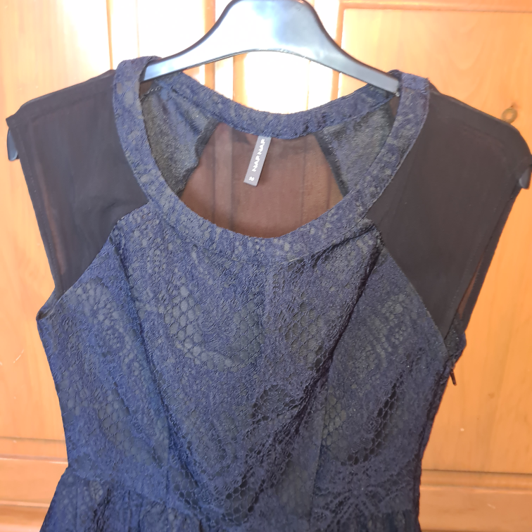 NAFNAF - Dark Blue Black Skater dress image indicator(2)