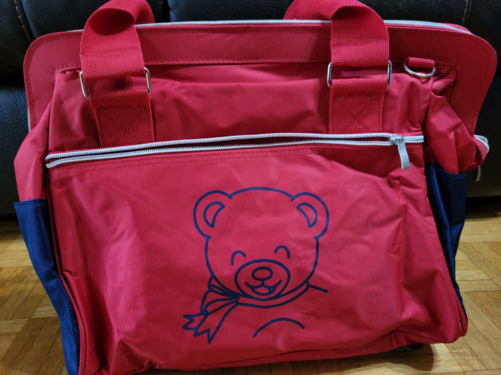 BRAND new travel shoulder Diaper bag for baby girl/ boy-RED - photo 3