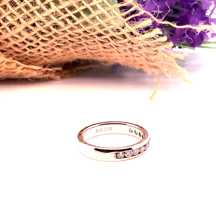 14kWG Half eternity Diamond bands 6.5 image indicator(3)