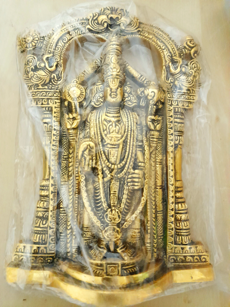 Antique brass Lord Balaji