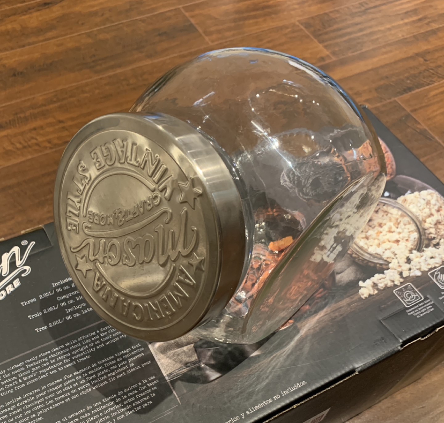 Set of 3 Tilted Antique Style glass jar - Mason Craft & More image indicator(5)