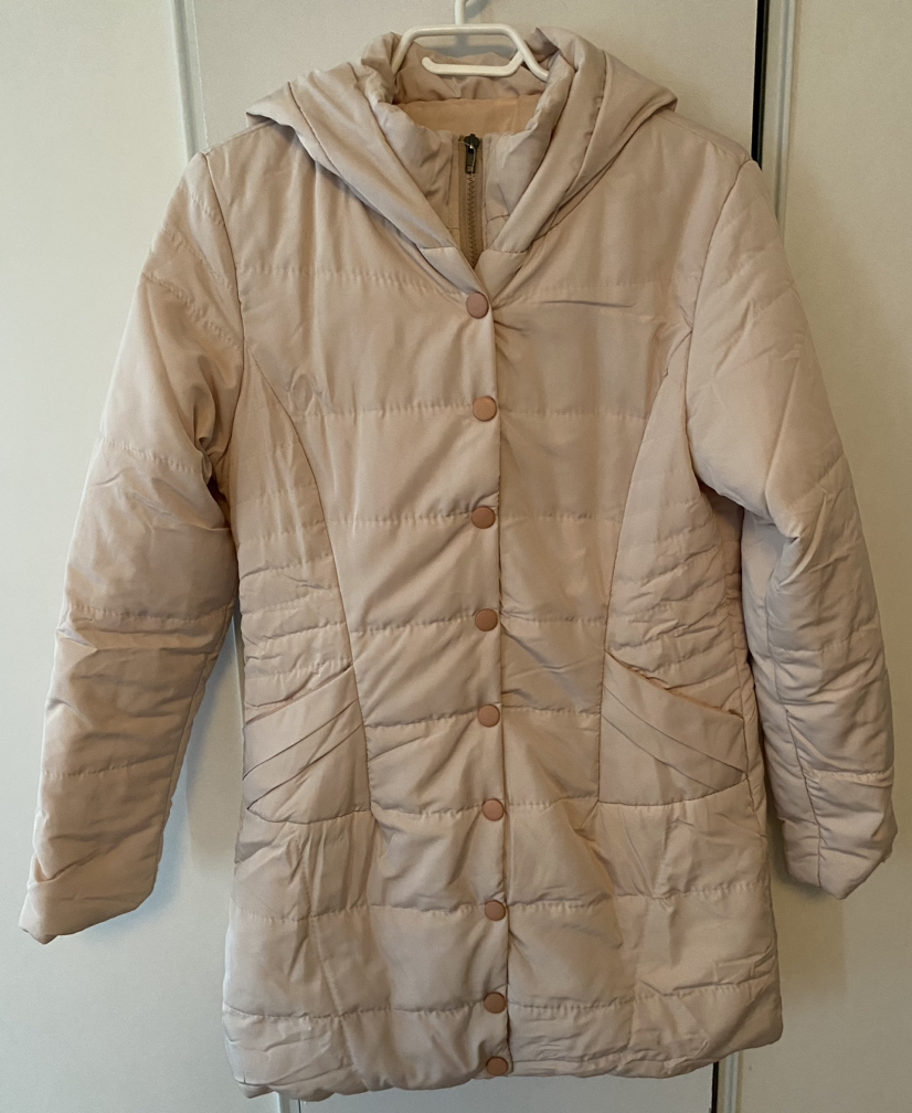 Fit and flare puffer jacket