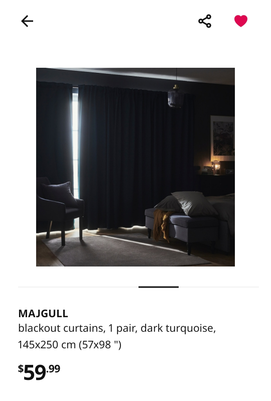 Ikea MAJGULL Blackout curtains - photo 2