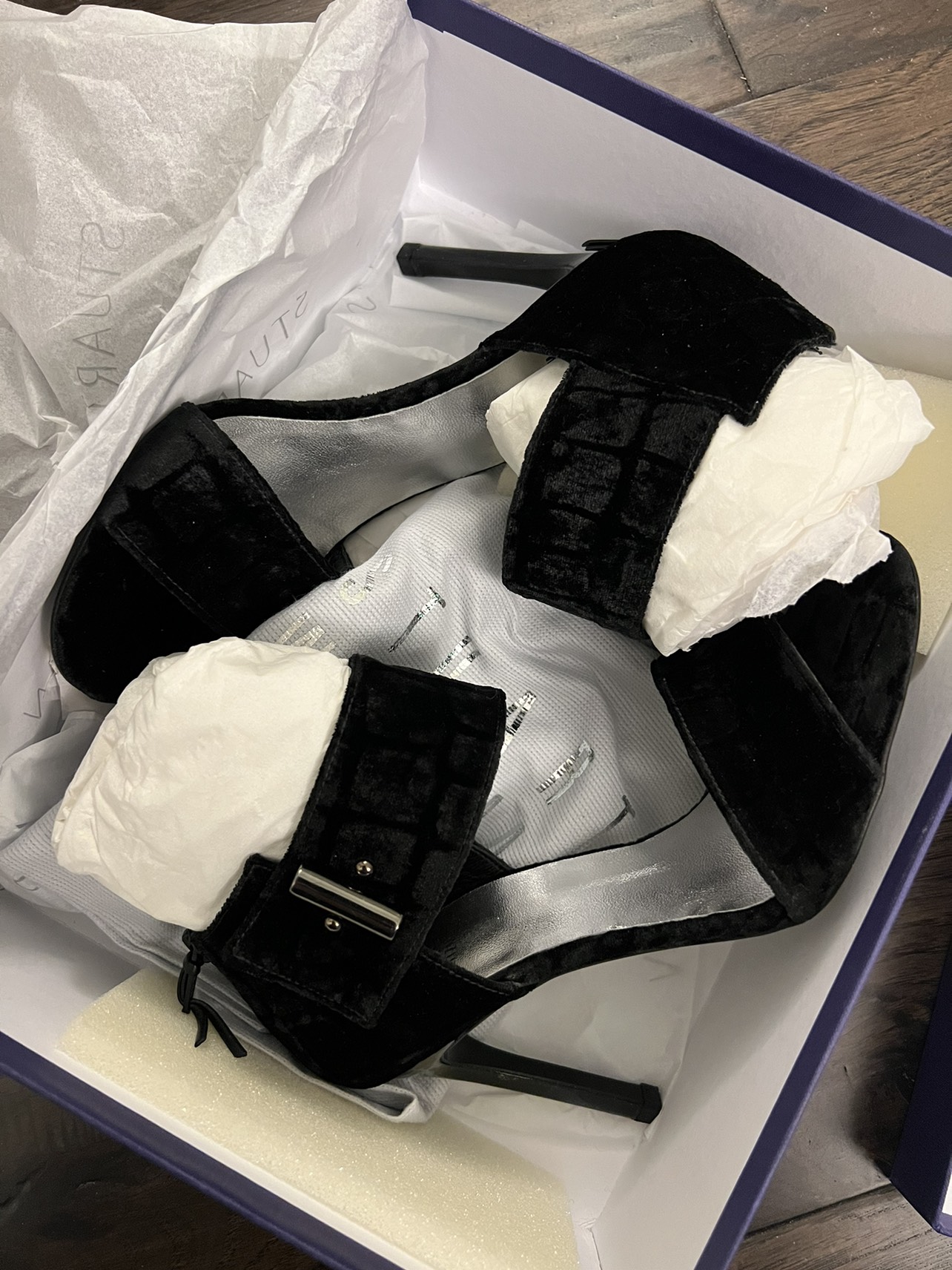Stuart Weitzman Velvet Heels thumbnail