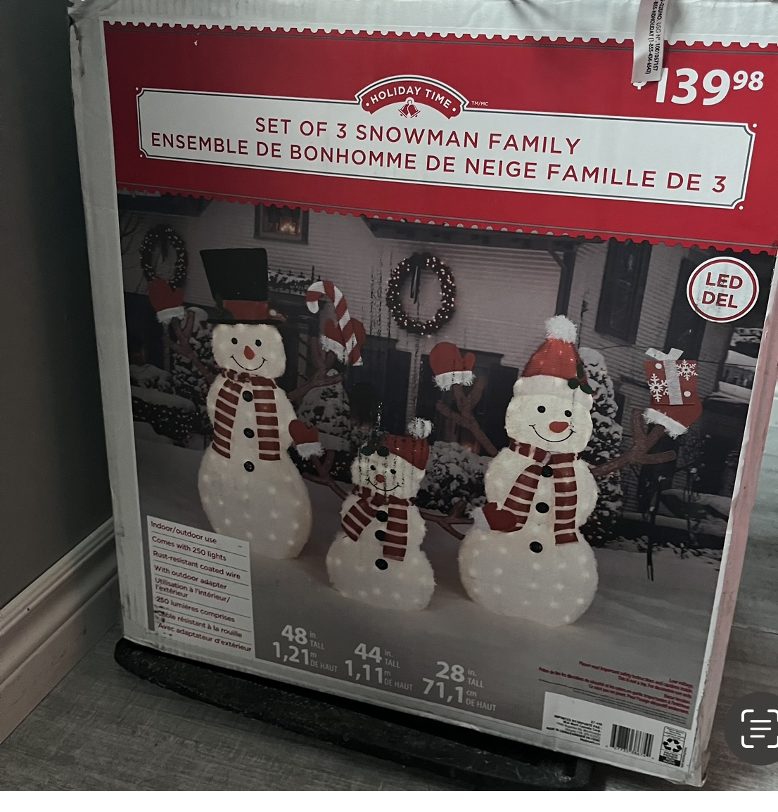 3 Snowman Outdoor Decor. Brand New thumbnail