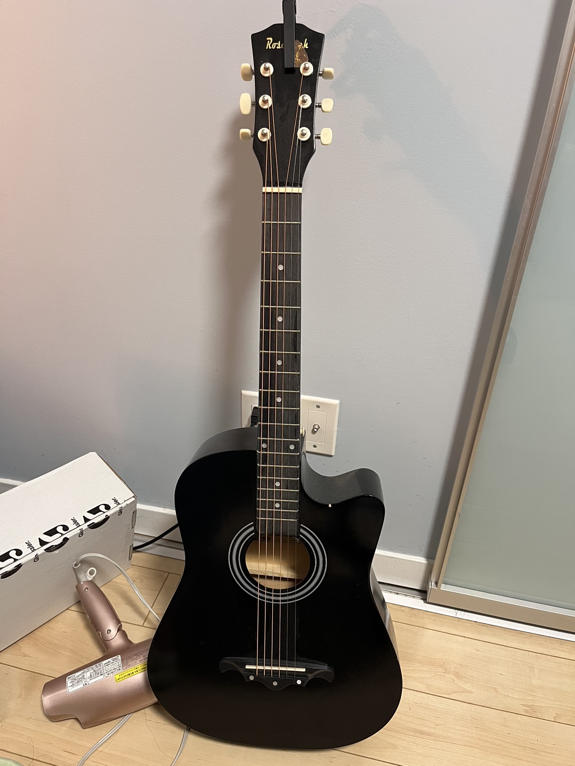 Guitar with picks & tuner & bag