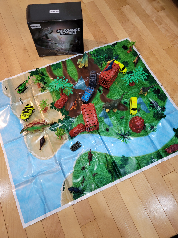 Dinosaur Toy Set with map - photo 5