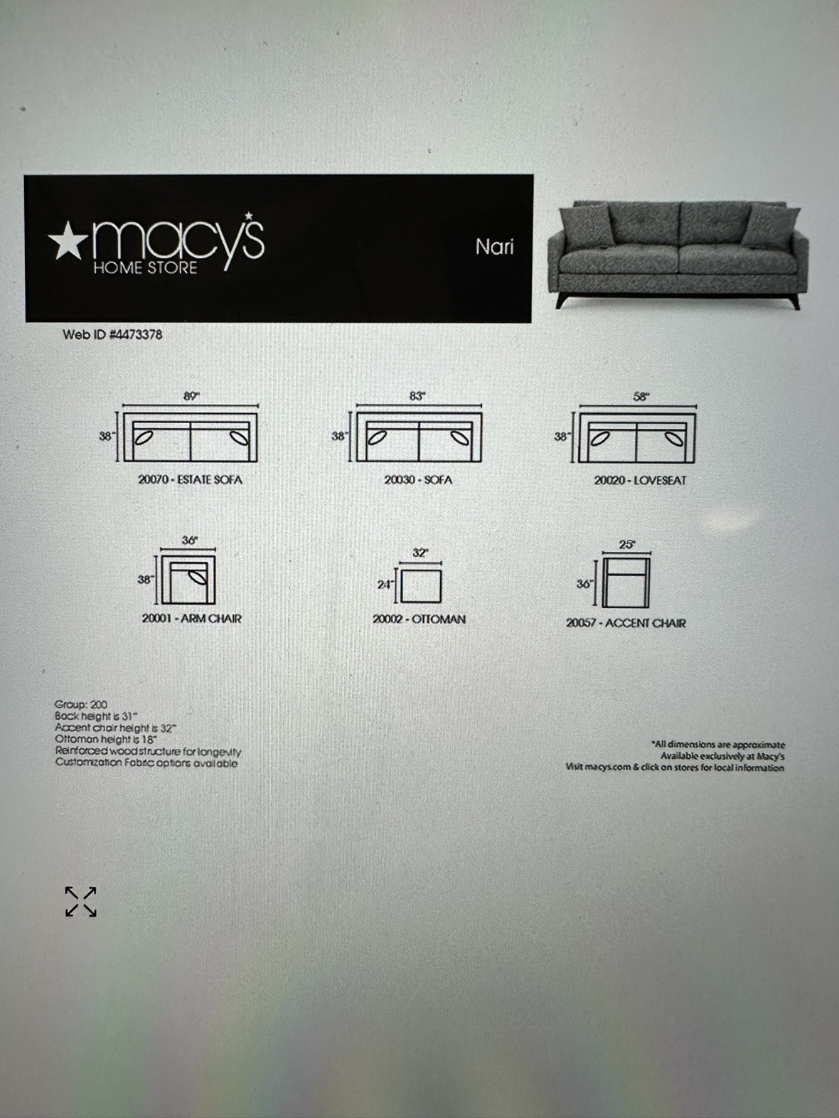 Beige Mid-Century Modern Couch - photo 5