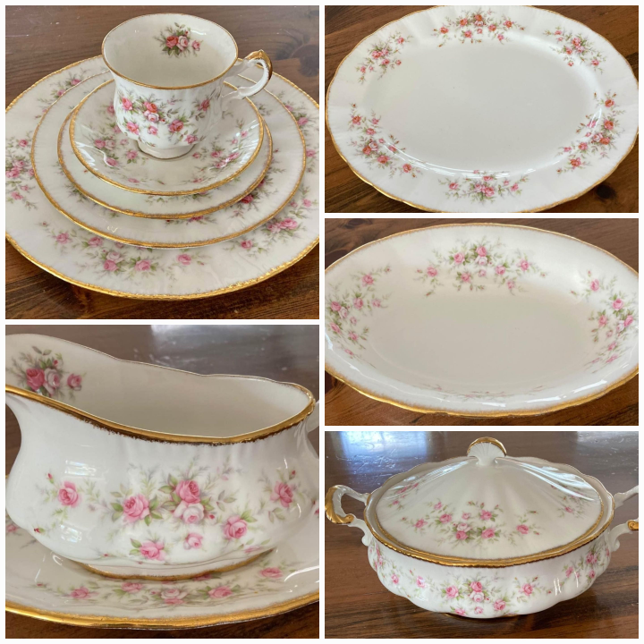 Beautiful 8 person set of Paragon Victoriana Rose,  Full Service thumbnail