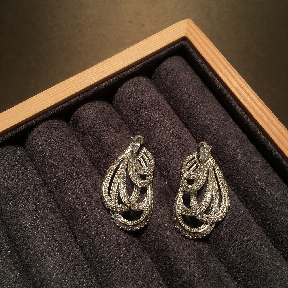 Crystal sliver earrings - photo 5