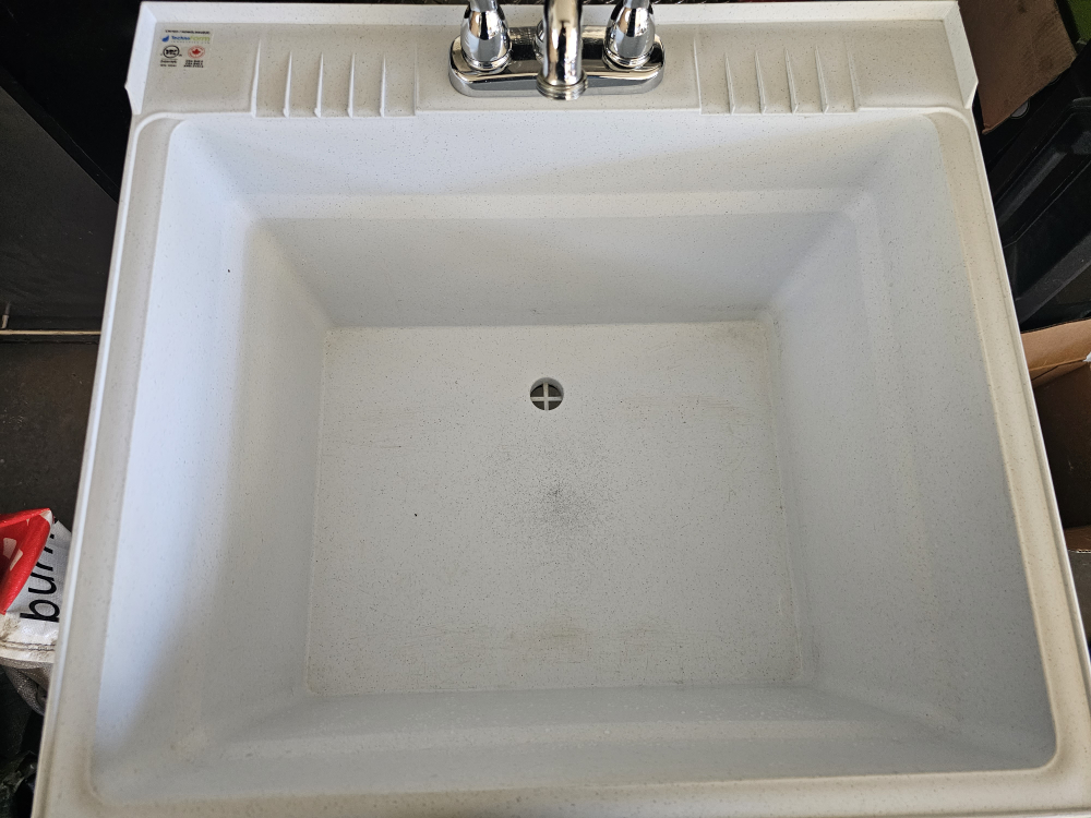 slop sink, utility sink, basement sink - photo 3