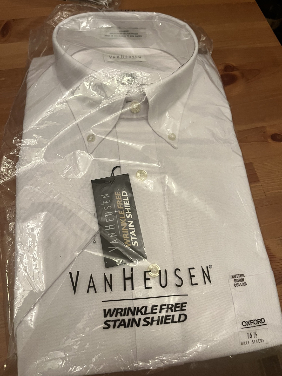White half sleeve dress shirt thumbnail