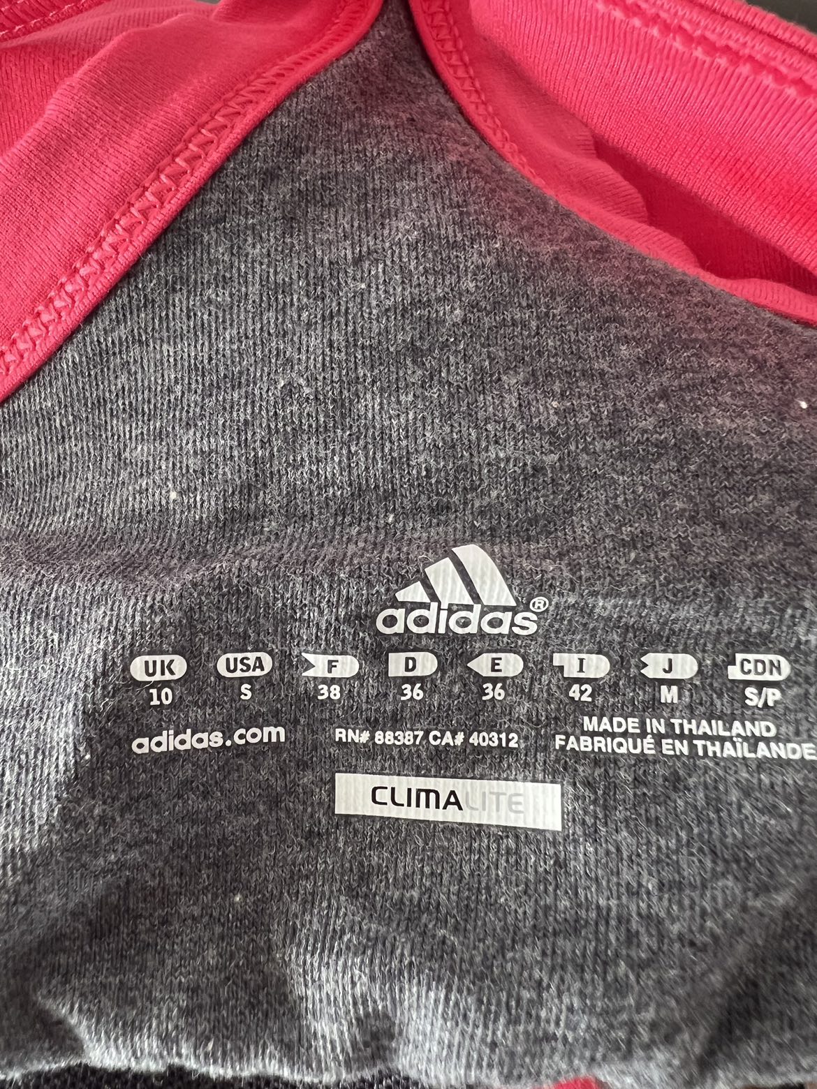 BNWT adidas Adidas ClimaLite pink workout tank top image indicator(7)