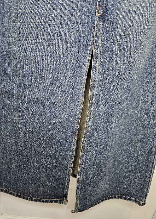 GAP Maxi Middle Slit denim Skirt Size 1 BNWT - photo 4
