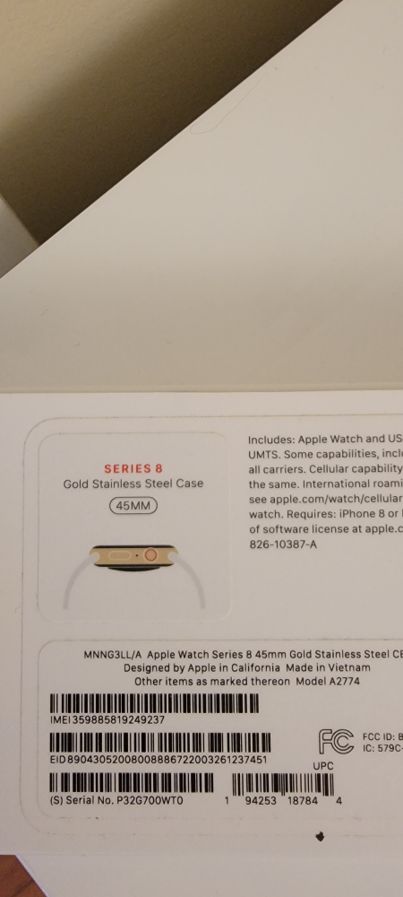 Apple Watch Series 8 45MM Gold Stainless Steel GPS and Cellular - photo 4