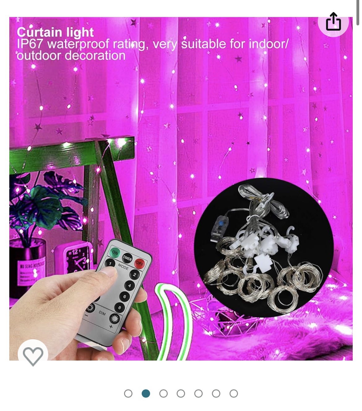 Curtain String Lights. 2 items thumbnail