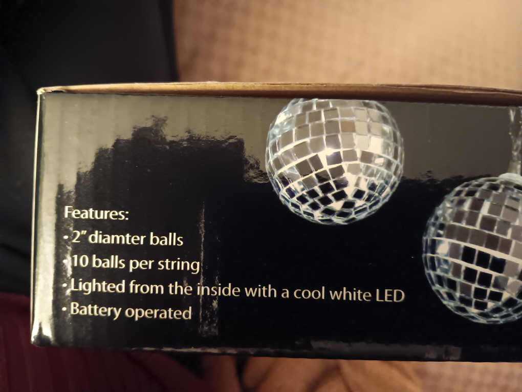 Disco Ball string LED lights - new! image indicator(2)