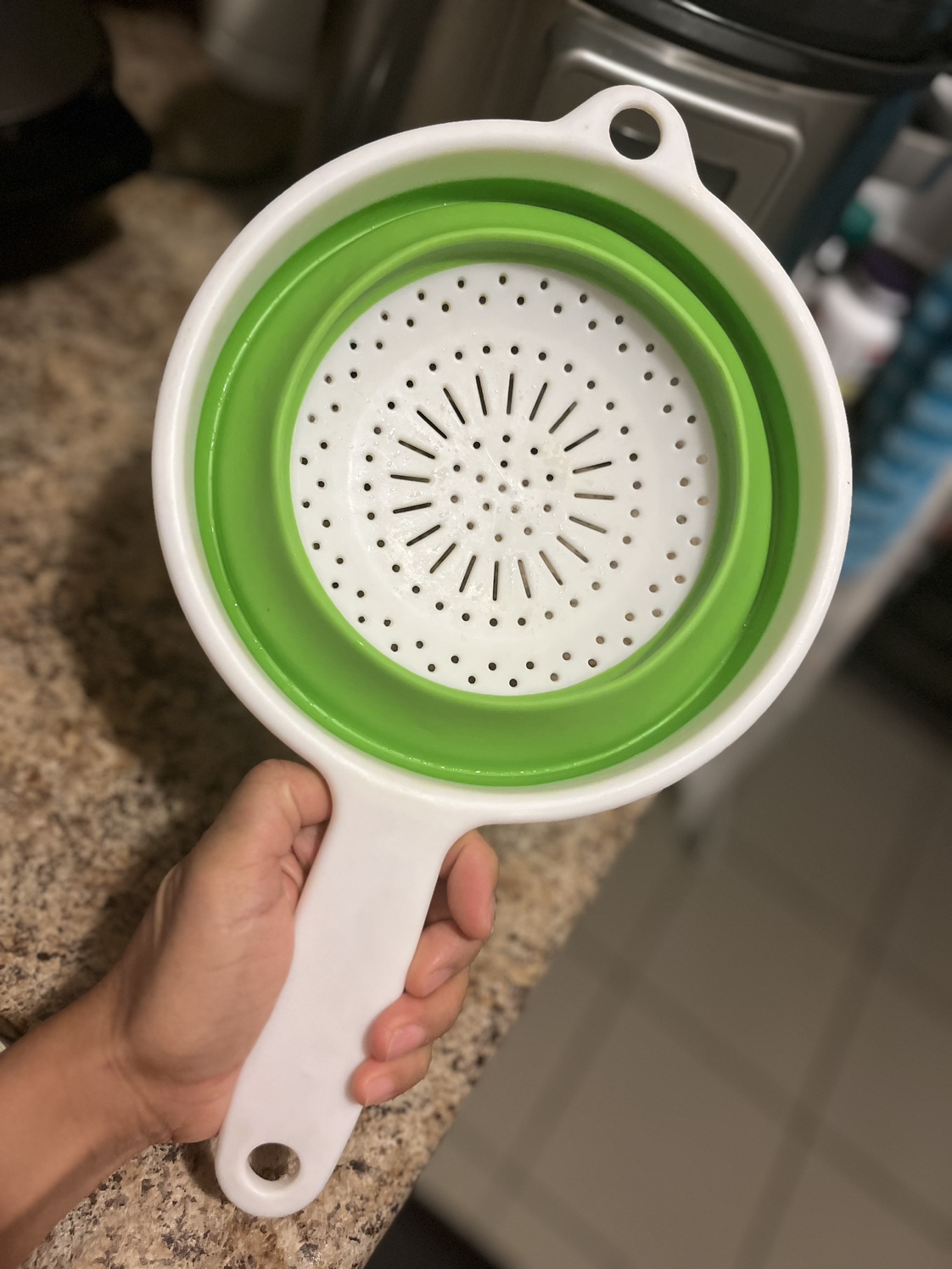Collapsible colander image indicator(2)